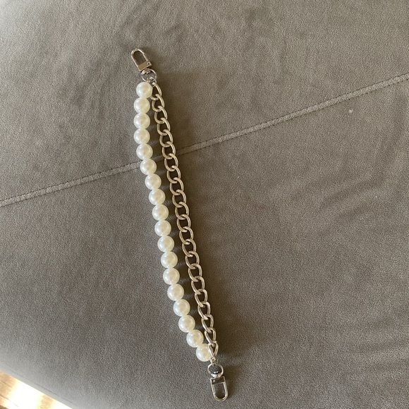 NWOT. Pearl Purse Chain Short Handle Replacement 12” Long ( 2 pieces) - Picture 8 of 9